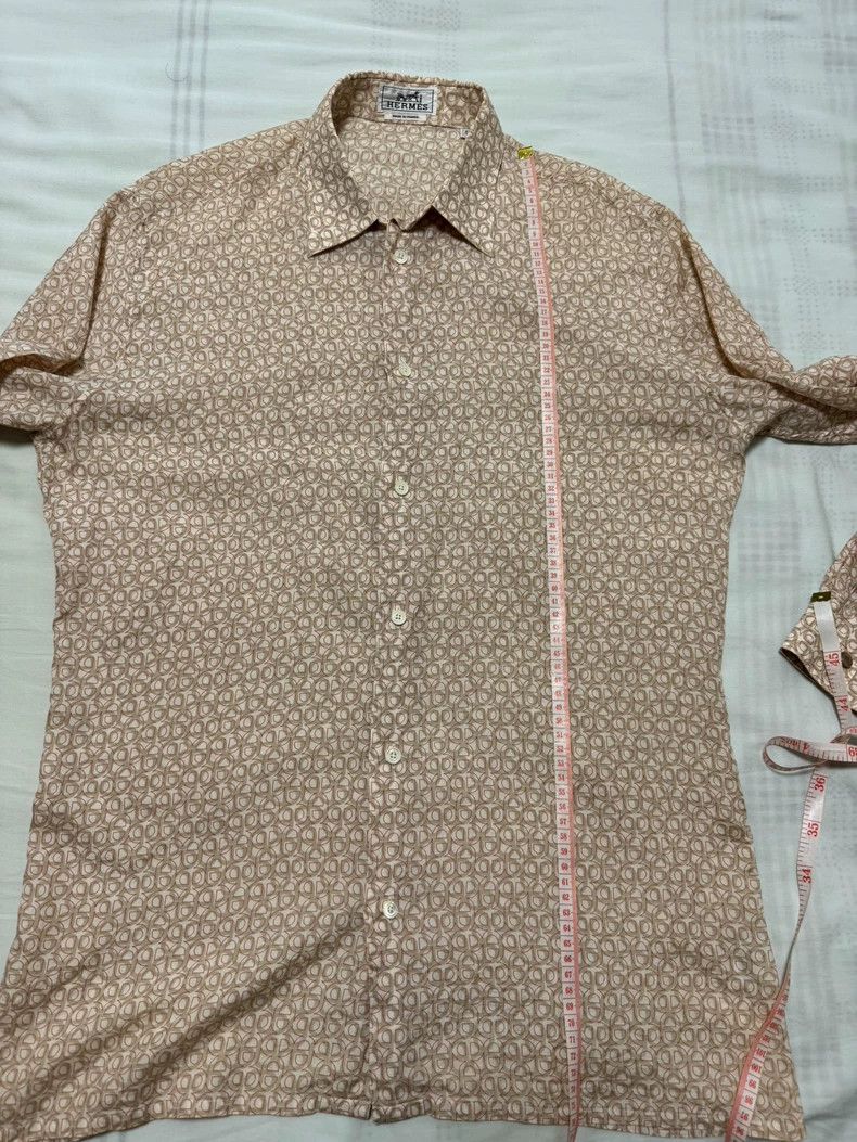 Hermes Hermes Silk Cotton Button Up Shirt Size US L / EU 52-54 / 3 - 5 Thumbnail