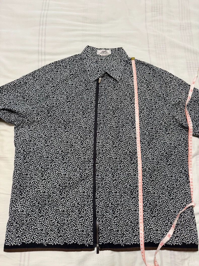 Hermes Hermes Classic Pattern Short Sleeve Shirt Size US L / EU 52-54 / 3 - 5 Thumbnail