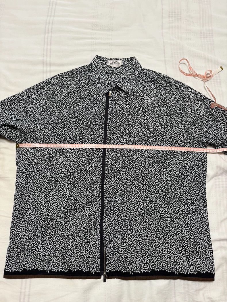 Hermes Hermes Classic Pattern Short Sleeve Shirt Size US L / EU 52-54 / 3 - 4 Thumbnail