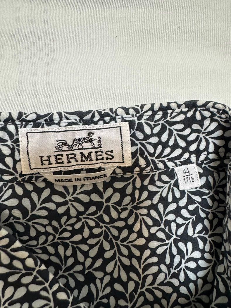 Hermes Hermes Classic Pattern Short Sleeve Shirt Size US L / EU 52-54 / 3 - 6 Thumbnail