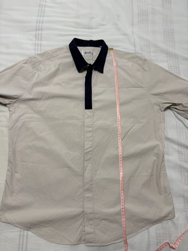 Hermes Hermes Short Sleeve Shirt Jacket Size US XL / EU 56 / 4 - 5 Thumbnail