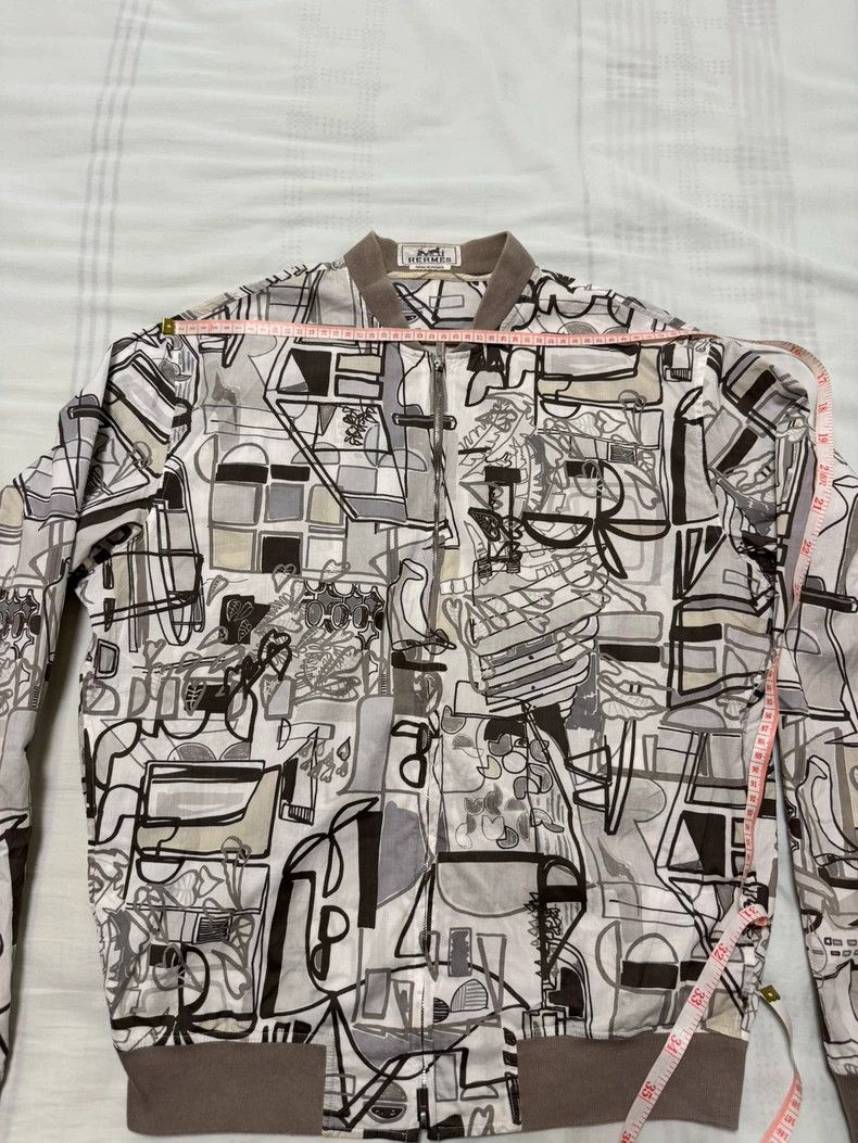 Hermes Hermes Printed Bomber Jacket Size US M / EU 48-50 / 2 - 3 Thumbnail
