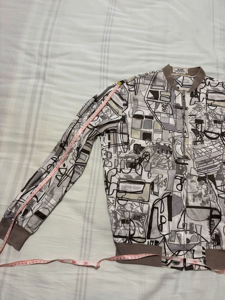 Hermes Hermes Printed Bomber Jacket Size US M / EU 48-50 / 2 - 6 Thumbnail