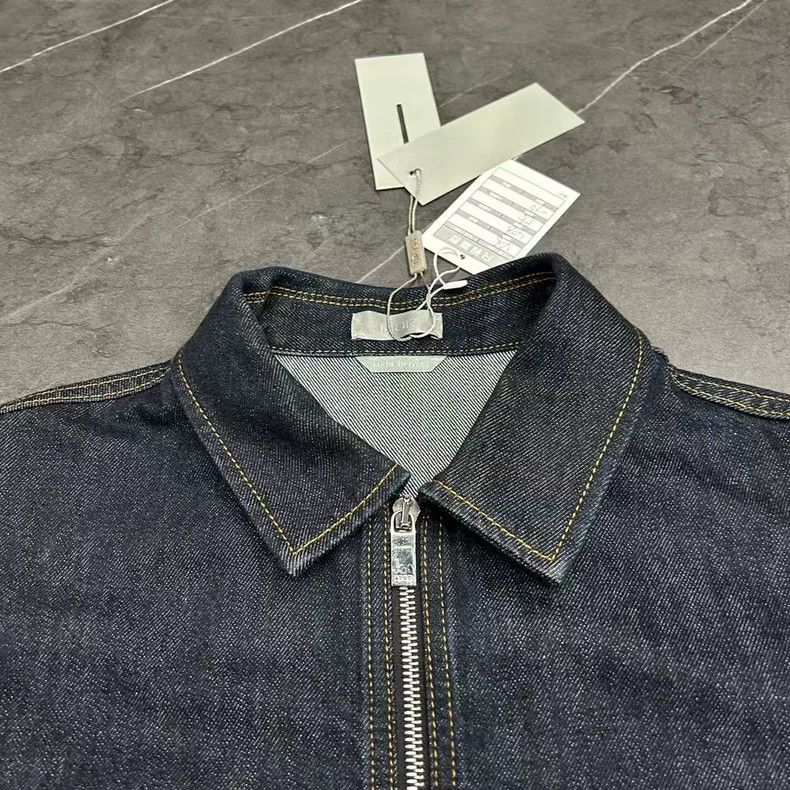 Dior Dior SS24 Denim Jacket with Embroidered Logo Size US M / EU 48-50 / 2 - 3 Thumbnail
