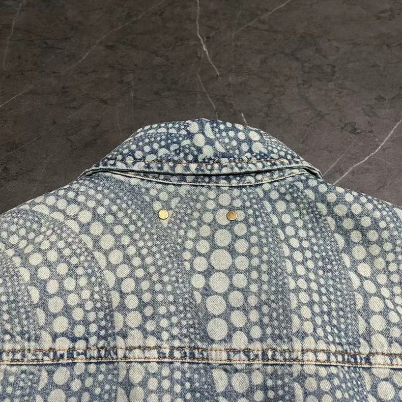 Louis Vuitton Louis Vuitton x Kusama Polka Dot Denim Jacket Size US L / EU 52-54 / 3 - 5 Thumbnail