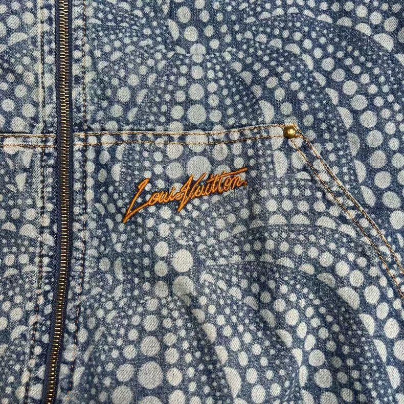Louis Vuitton Louis Vuitton x Kusama Polka Dot Denim Jacket Size US L / EU 52-54 / 3 - 2 Thumbnail