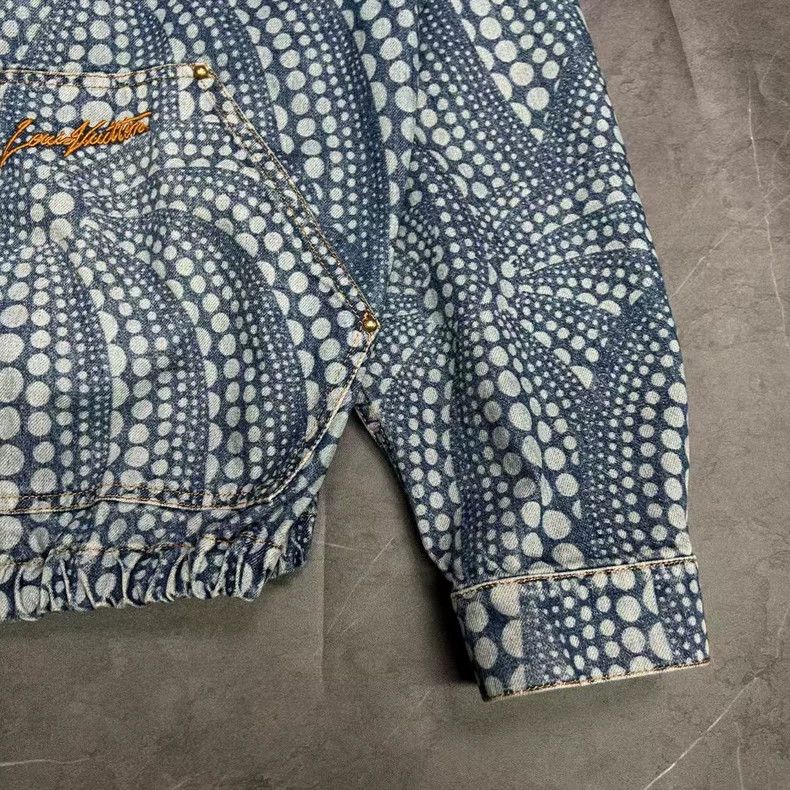 Louis Vuitton Louis Vuitton x Kusama Polka Dot Denim Jacket Size US L / EU 52-54 / 3 - 3 Thumbnail