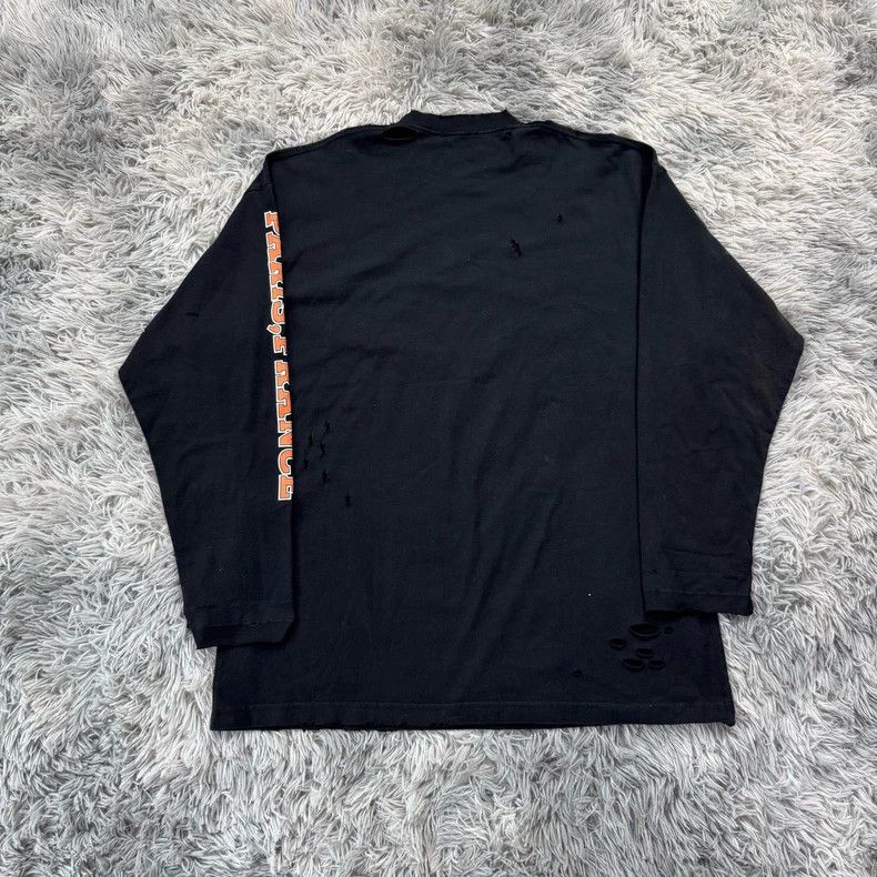 Balenciaga Balenciaga Scissors Distressed Long Sleeve Size US M / EU 48-50 / 2 - 5 Thumbnail