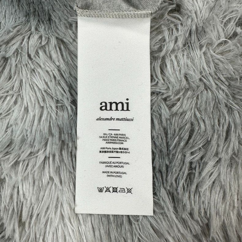 AMI AMI PARIS Gray Red Heart Embroidered T-shirt Size US XL / EU 56 / 4 - 6 Thumbnail