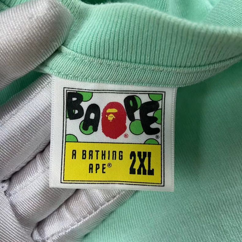Bape BAPE Green Shark Short Sleeve T-Shirt Size US XXL / EU 58 / 5 - 4 Thumbnail