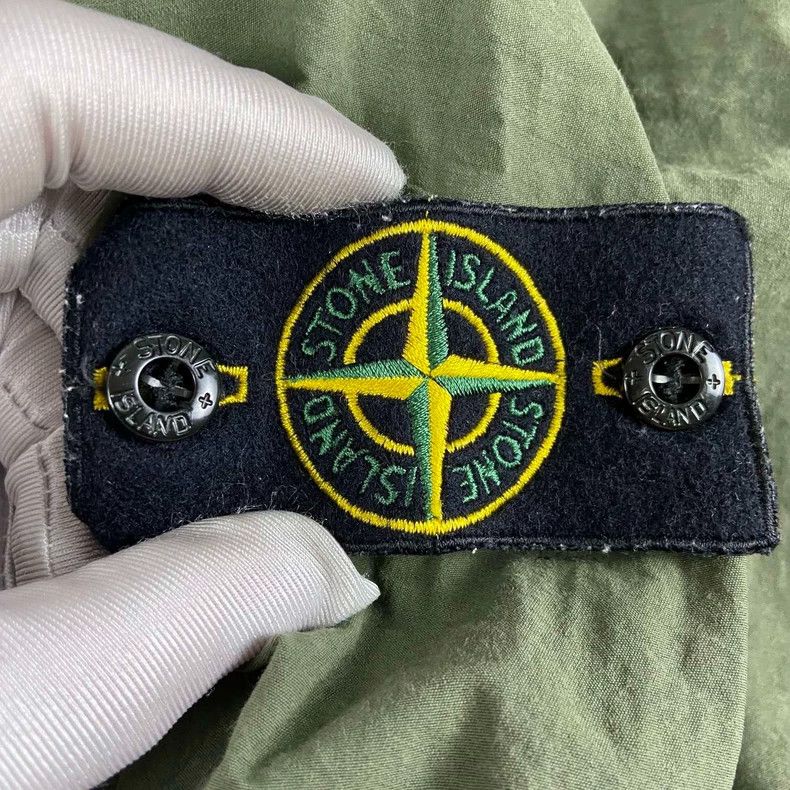 Stone Island Stone Island Green Half-Sleeve Hooded Jacket Size US XL / EU 56 / 4 - 4 Thumbnail