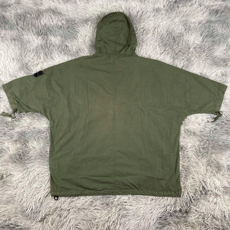 Stone Island Stone Island Green Half-Sleeve Hooded Jacket Size US XL / EU 56 / 4 - 2 Thumbnail