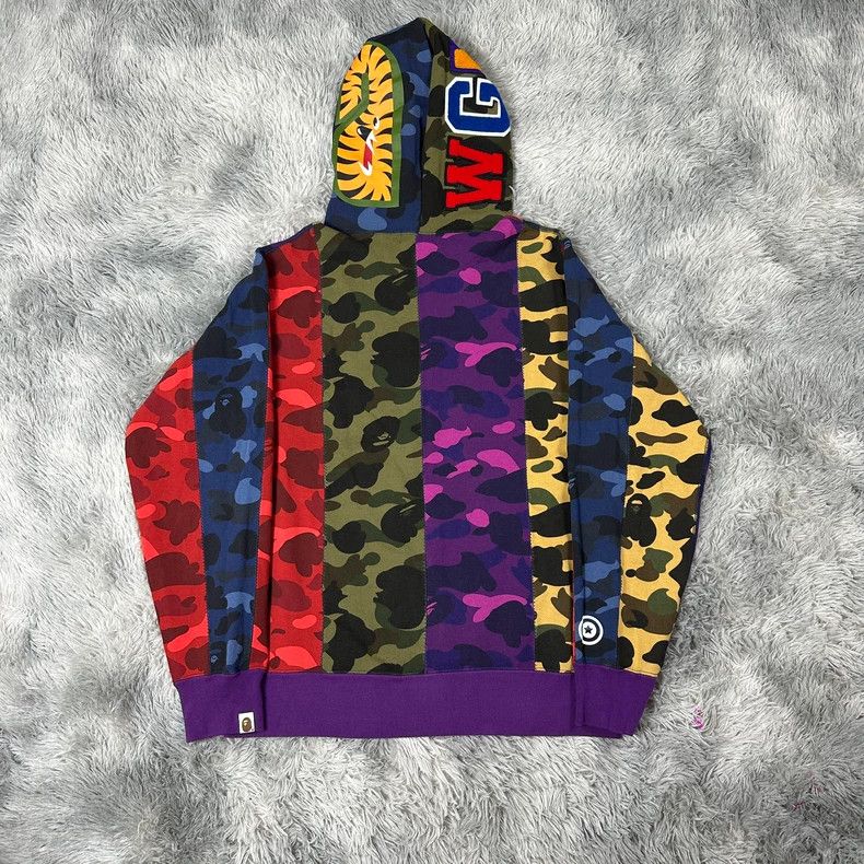 Bape BAPE Camo Shark Zip Hoodie XL Size US XL / EU 56 / 4 - 6 Thumbnail