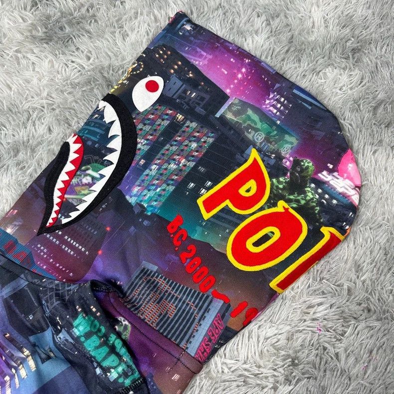 Bape BAPE Shark Camo Embroidery Hoodie Jacket Size US XL / EU 56 / 4 - 4 Thumbnail