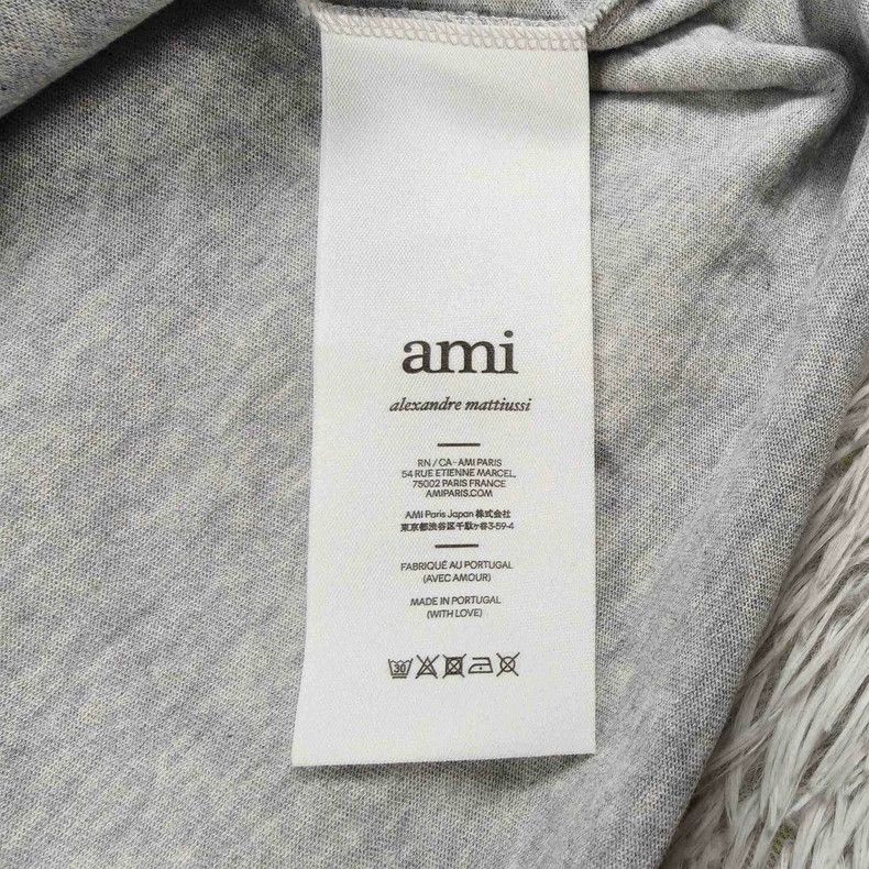 AMI Ami Gray Short Sleeve T-Shirt Size US L / EU 52-54 / 3 - 4 Thumbnail