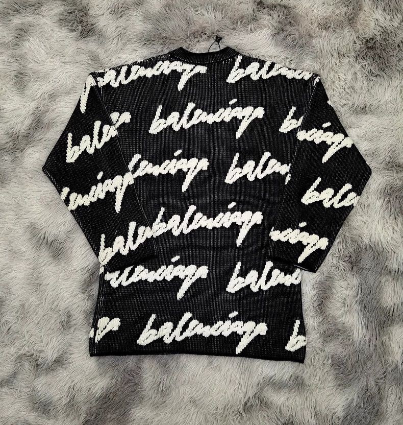 Balenciaga Balenciaga 3D Logo Crewneck Knit Sweater Size US S / EU 44-46 / 1 - 6 Thumbnail