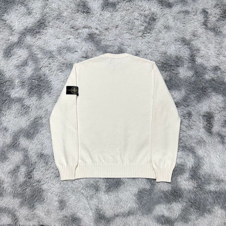 Stone Island Stone Island 23FW White Wool Sweater Size US M / EU 48-50 / 2 - 2 Thumbnail