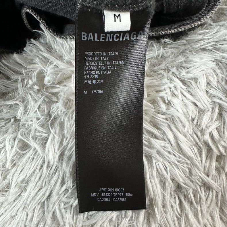 Balenciaga Balenciaga Black Embroidered Denim Jacket Size US M / EU 48-50 / 2 - 4 Thumbnail