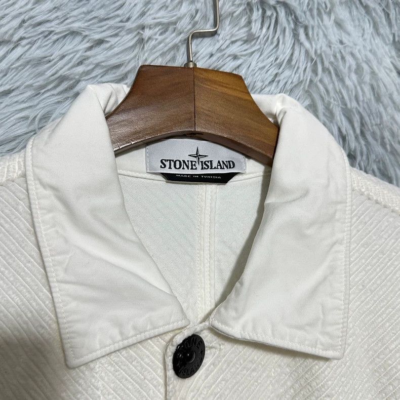 Stone Island Stone Island 22FW Corduroy Jacket White Size US S / EU 44-46 / 1 - 4 Thumbnail