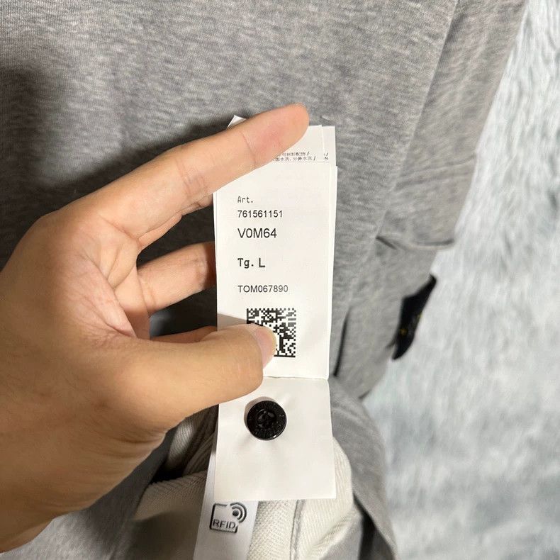 Stone Island Stone Island Gray Crewneck Sweatshirt with Pocket Size US L / EU 52-54 / 3 - 7 Thumbnail