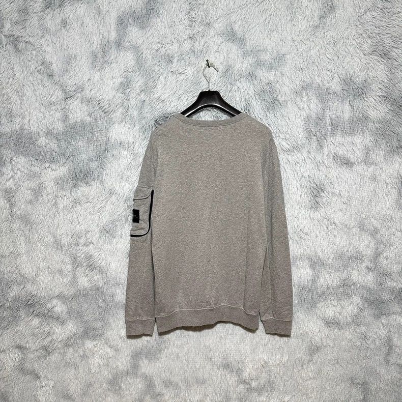 Stone Island Stone Island Gray Crewneck Sweatshirt with Pocket Size US L / EU 52-54 / 3 - 2 Thumbnail