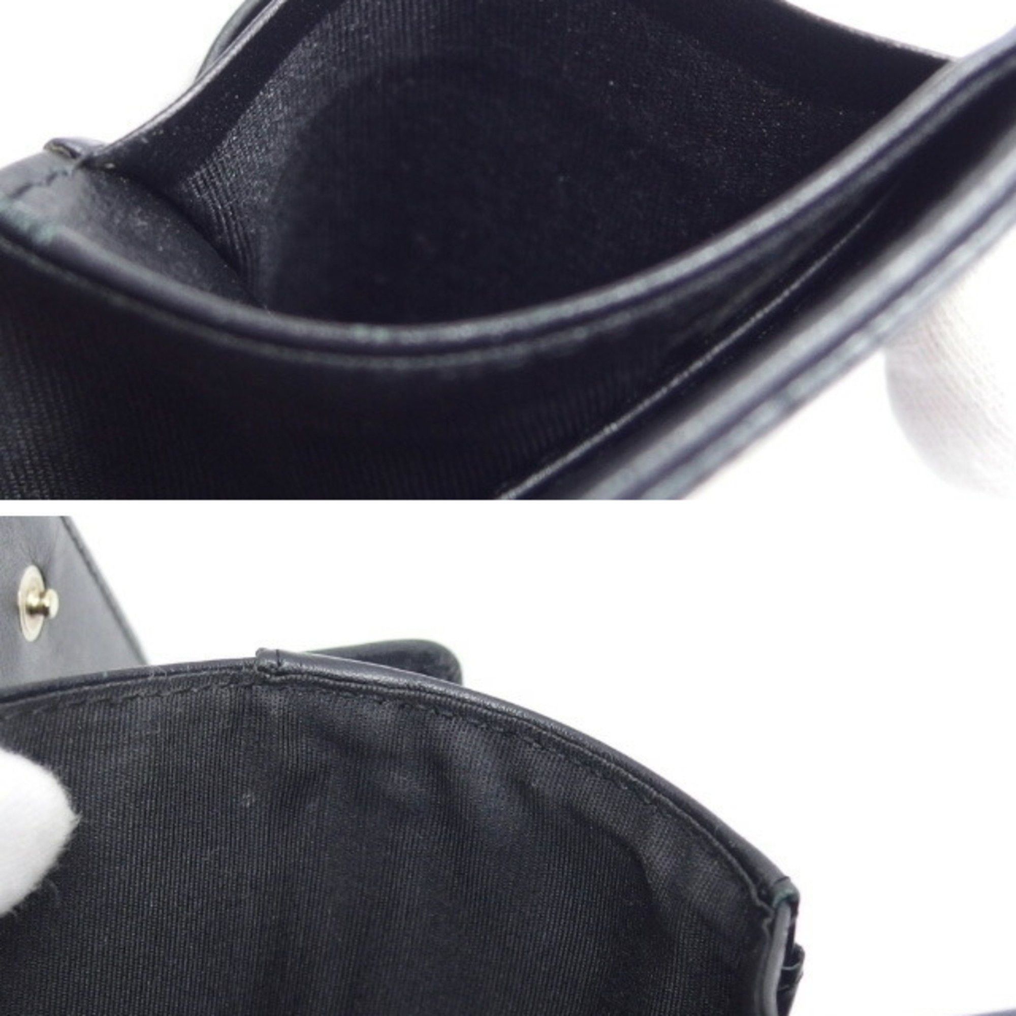 Chanel Chanel caviar skin tri-fold compact wallet black Size ONE SIZE - 11 Thumbnail