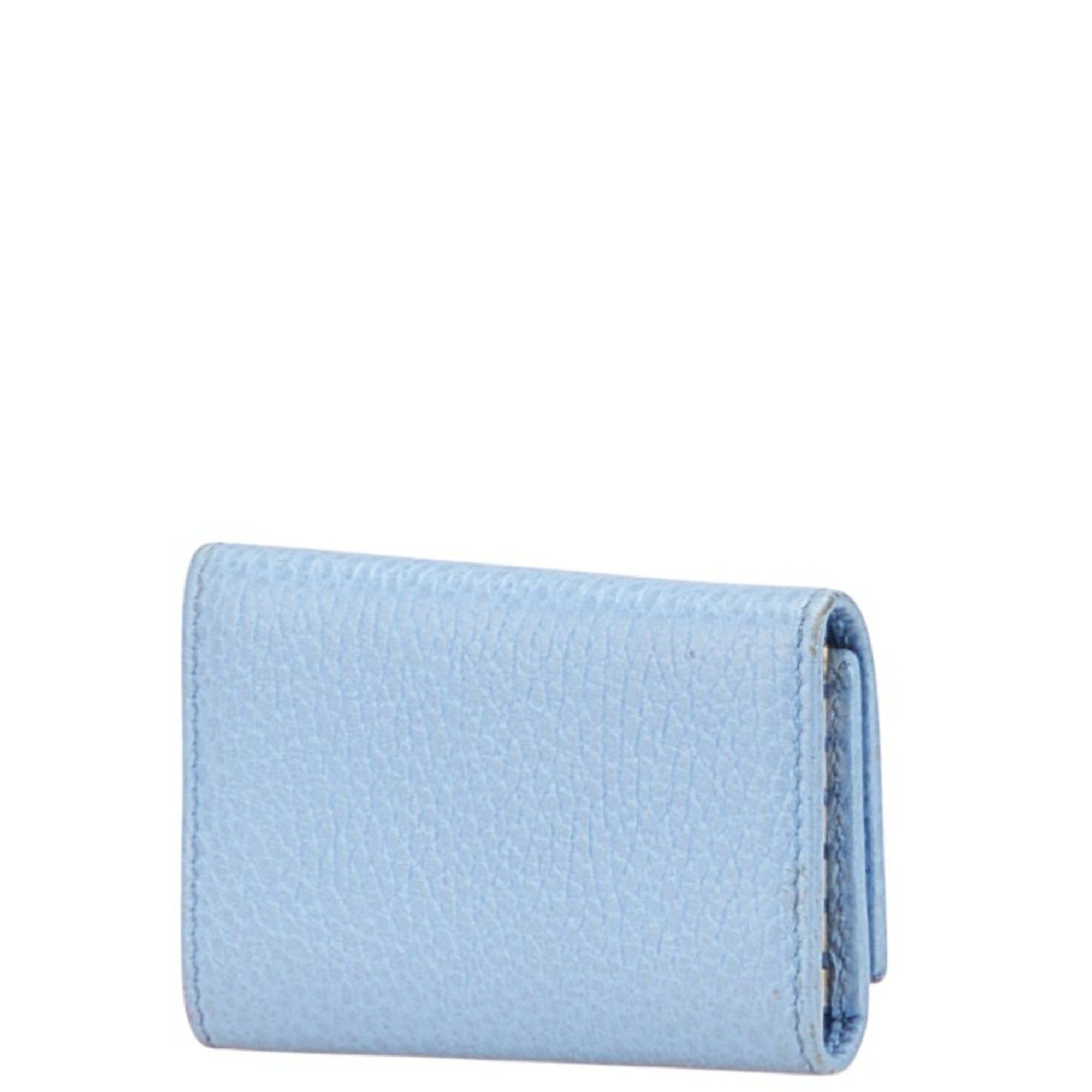Gucci Gucci GG Marmont Double G Key Case 456118 Light Blue Leather Women's GUCCI Size ONE SIZE - 2 Thumbnail