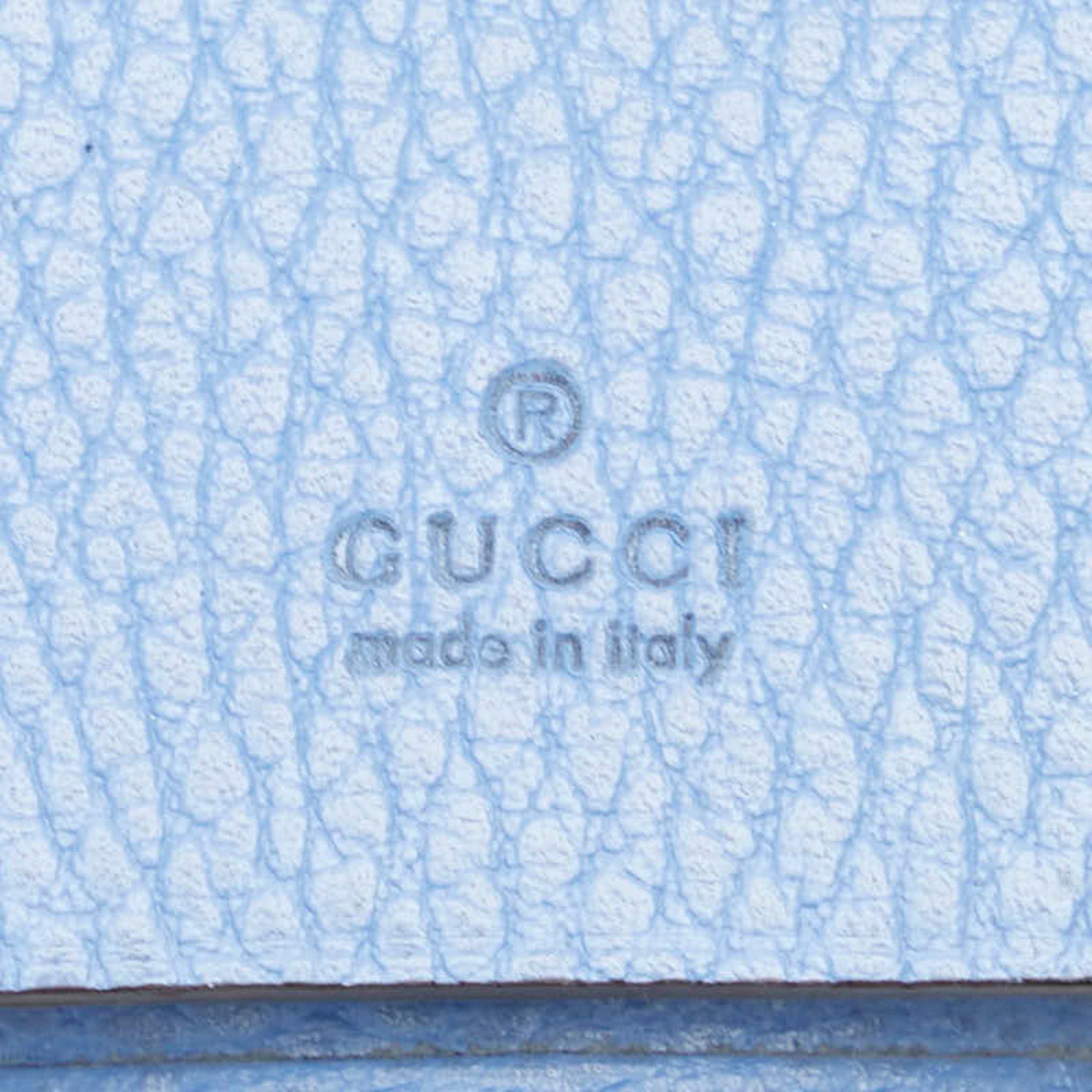 Gucci Gucci GG Marmont Double G Key Case 456118 Light Blue Leather Women's GUCCI Size ONE SIZE - 9 Thumbnail