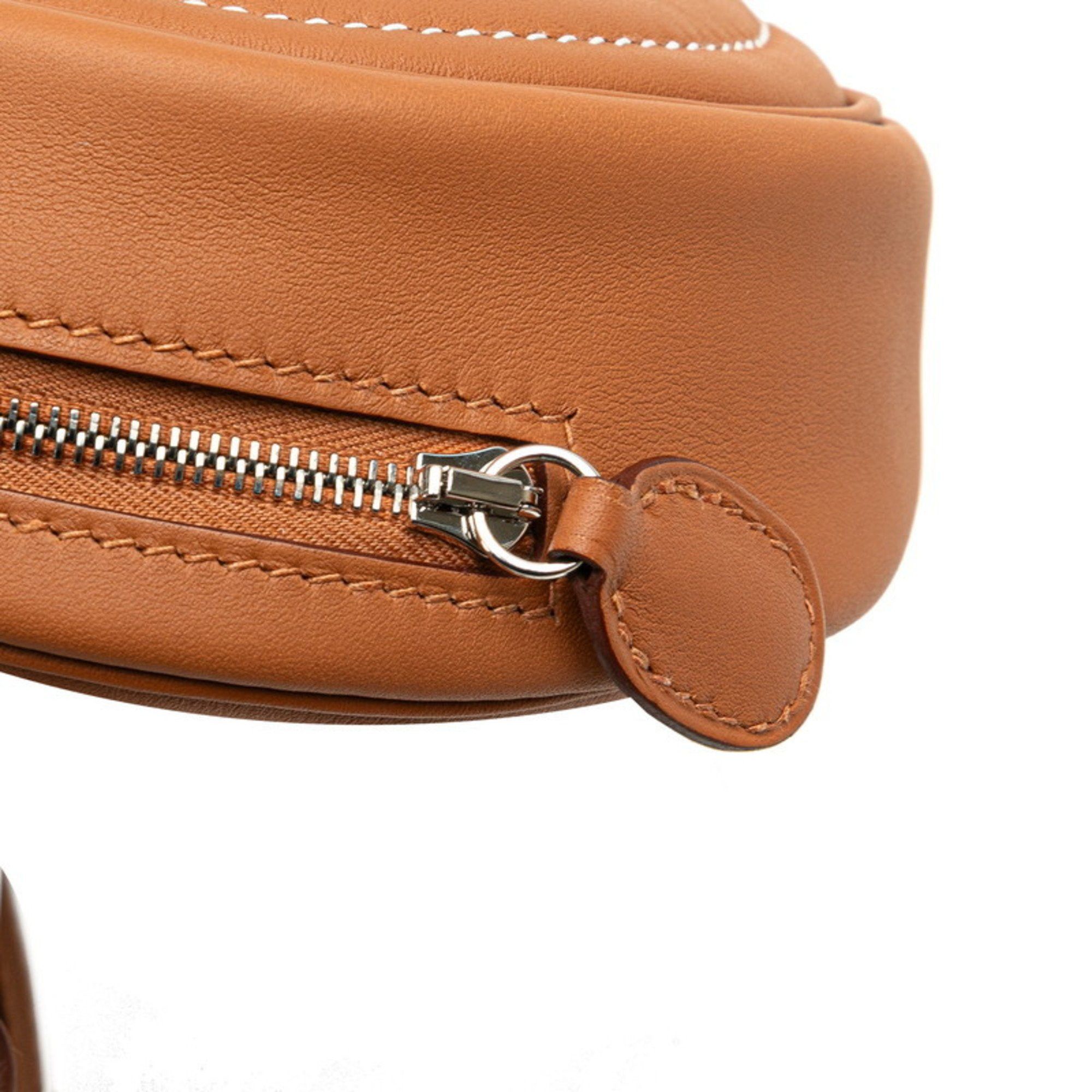 Hermes Hermes Hermès Body in the Loop Bag/Belt Bag Gold and Brown Swift for Women Size ONE SIZE - 6 Thumbnail