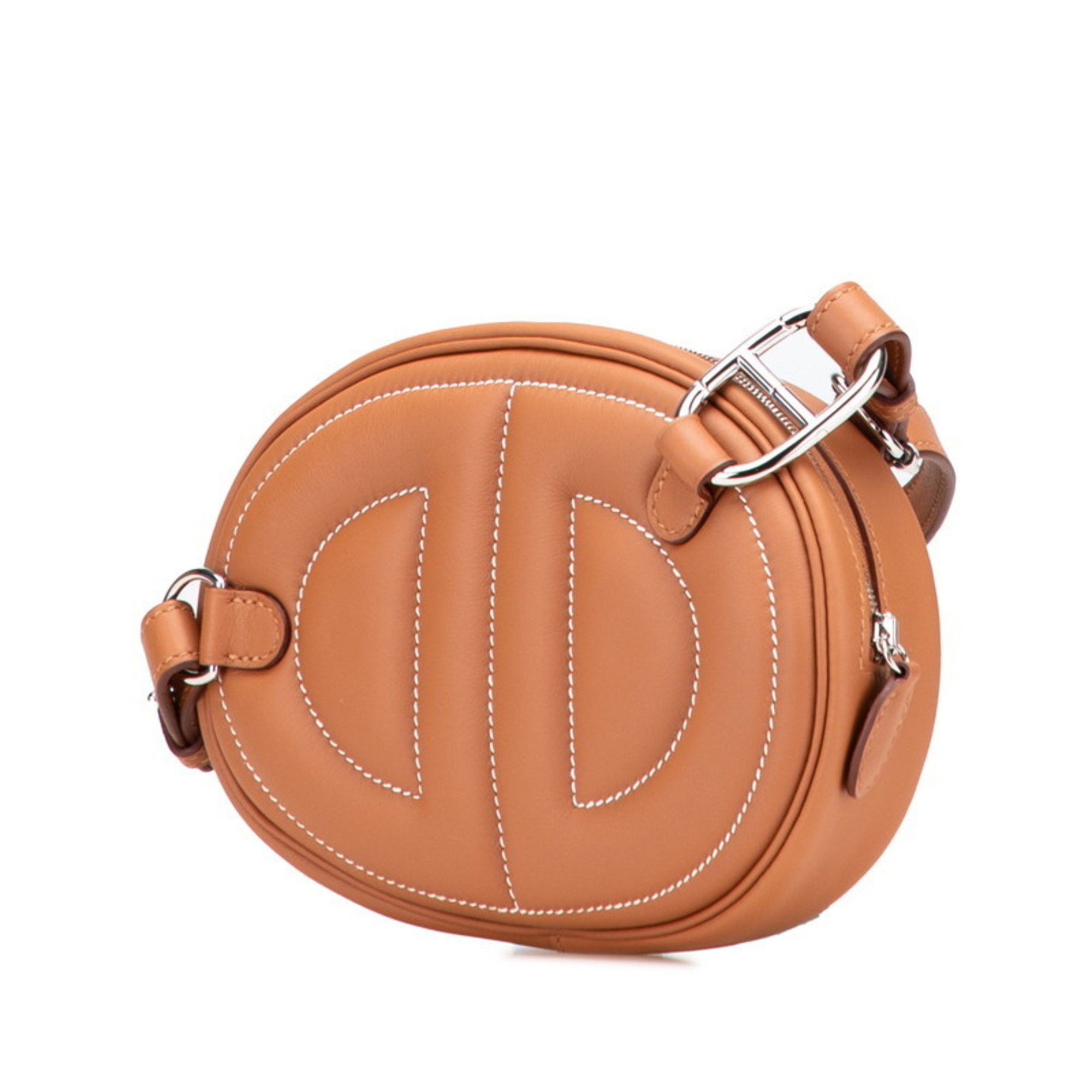 Hermes Hermes Hermès Body in the Loop Bag/Belt Bag Gold and Brown Swift for Women Size ONE SIZE - 2 Thumbnail