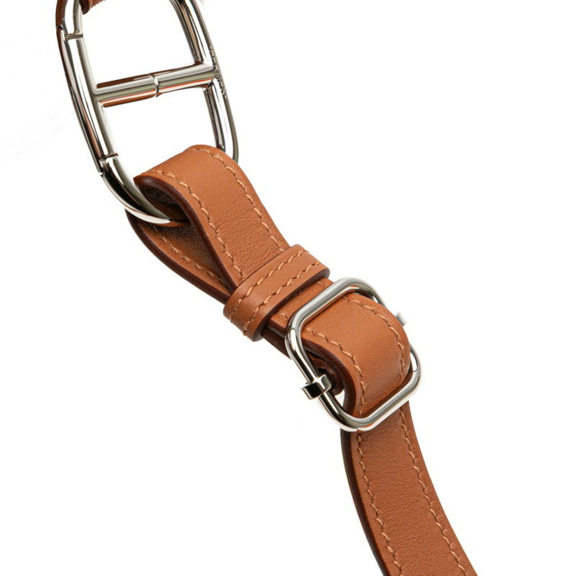 Hermes Hermes Hermès Body in the Loop Bag/Belt Bag Gold and Brown Swift for Women Size ONE SIZE - 4 Thumbnail