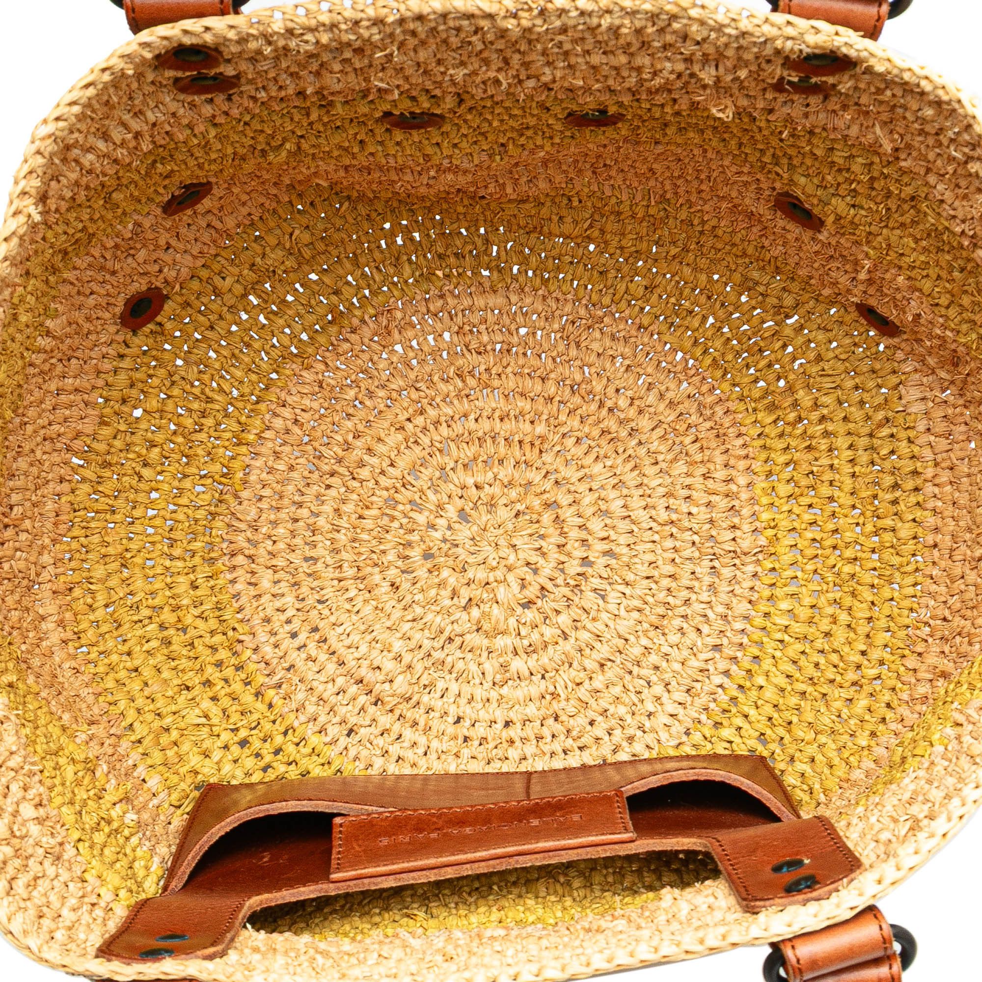Balenciaga Balenciaga Raffia Motocross Classic Panier Basket Tote Size ONE SIZE - 4 Thumbnail