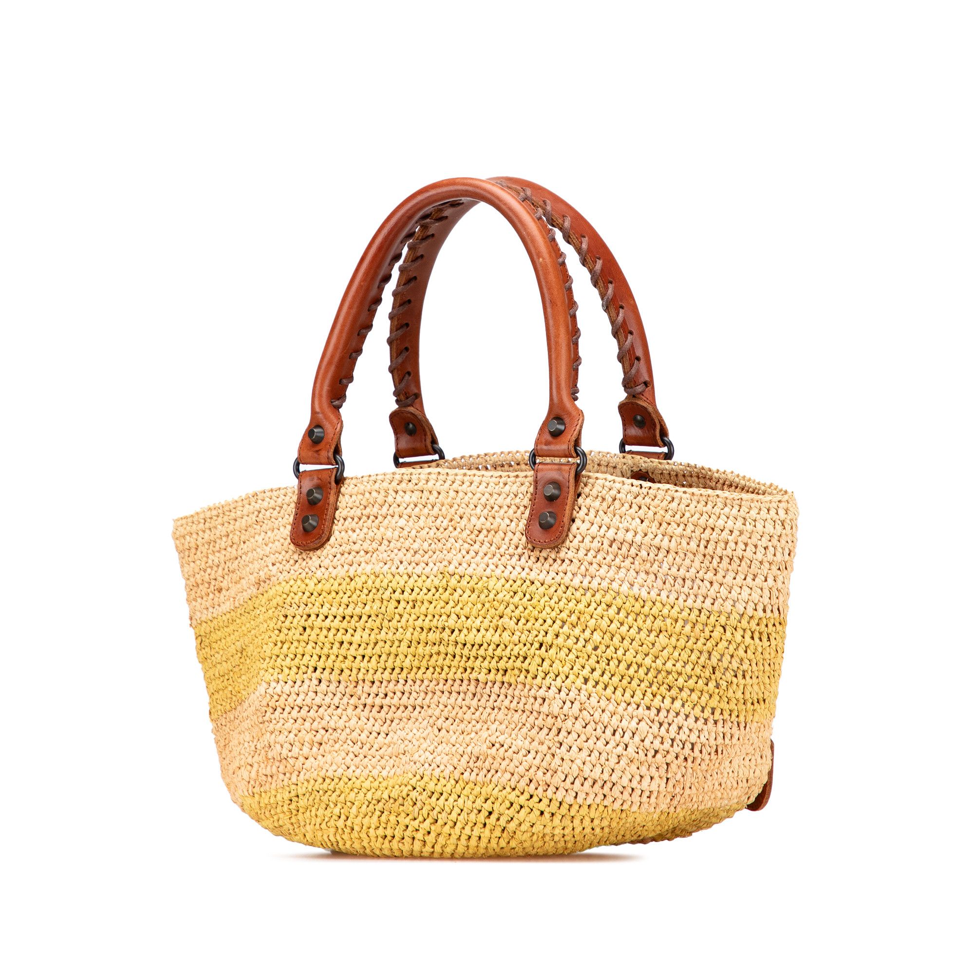 Balenciaga Balenciaga Raffia Motocross Classic Panier Basket Tote Size ONE SIZE - 2 Thumbnail