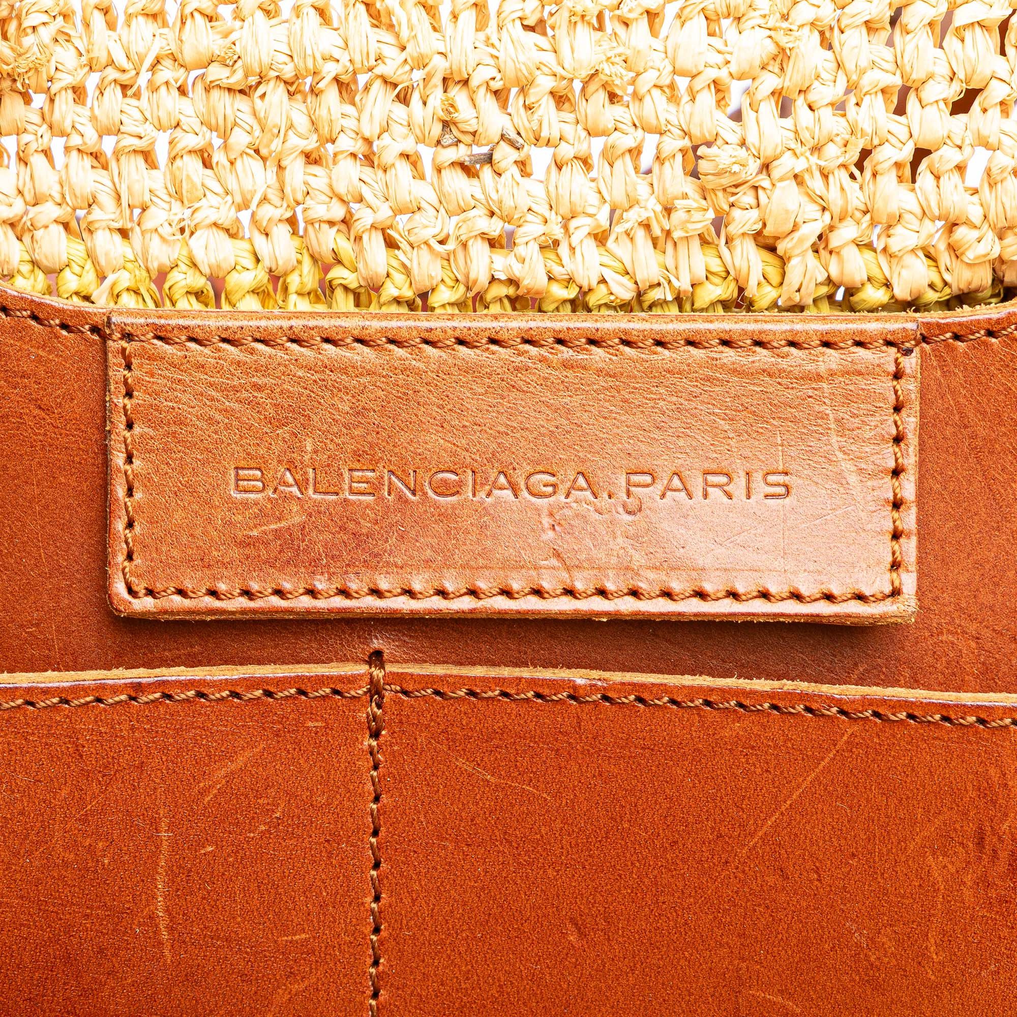 Balenciaga Balenciaga Raffia Motocross Classic Panier Basket Tote Size ONE SIZE - 5 Thumbnail