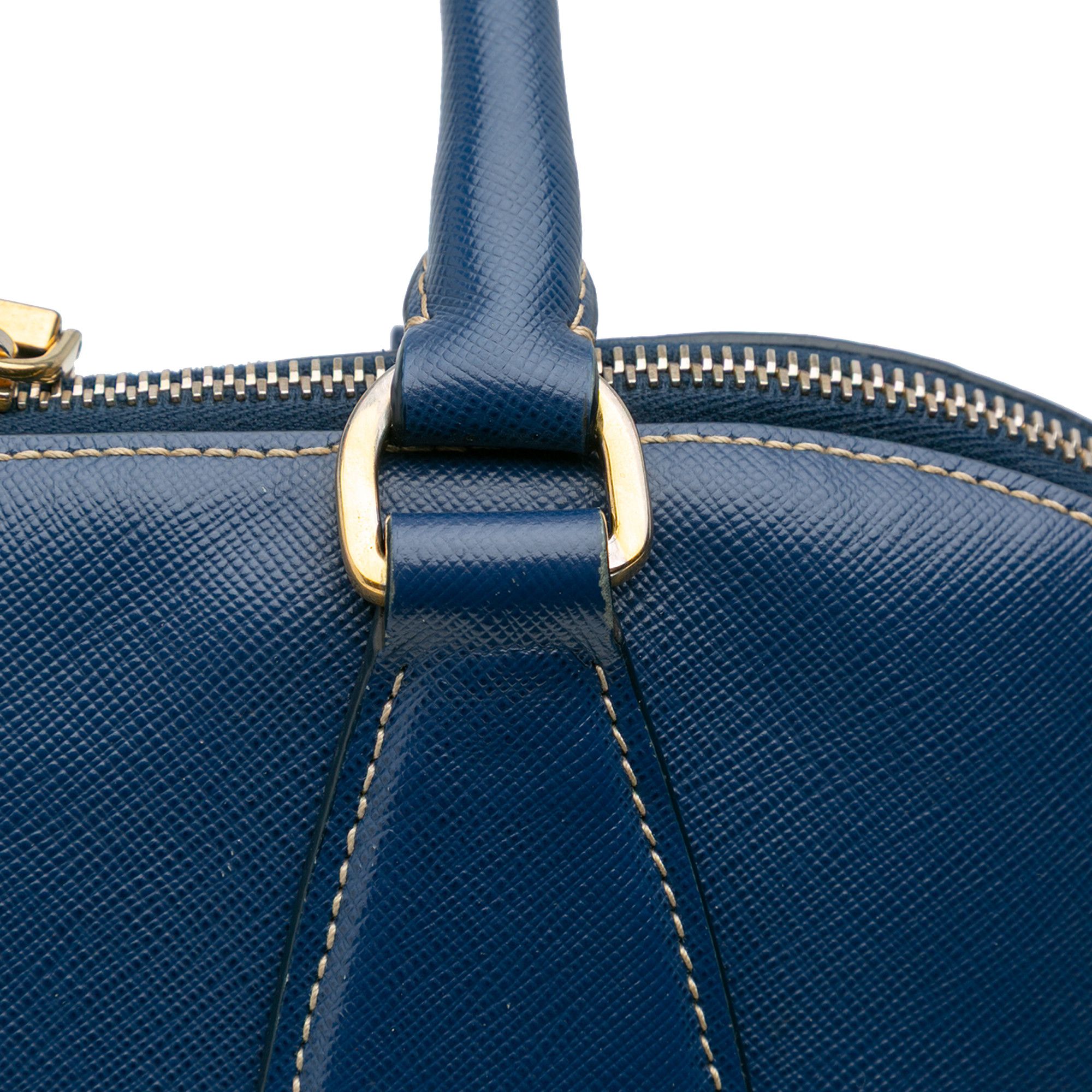 Prada Prada Bicolor Saffiano Lux Promenade Dome Handbag Size ONE SIZE - 11 Thumbnail
