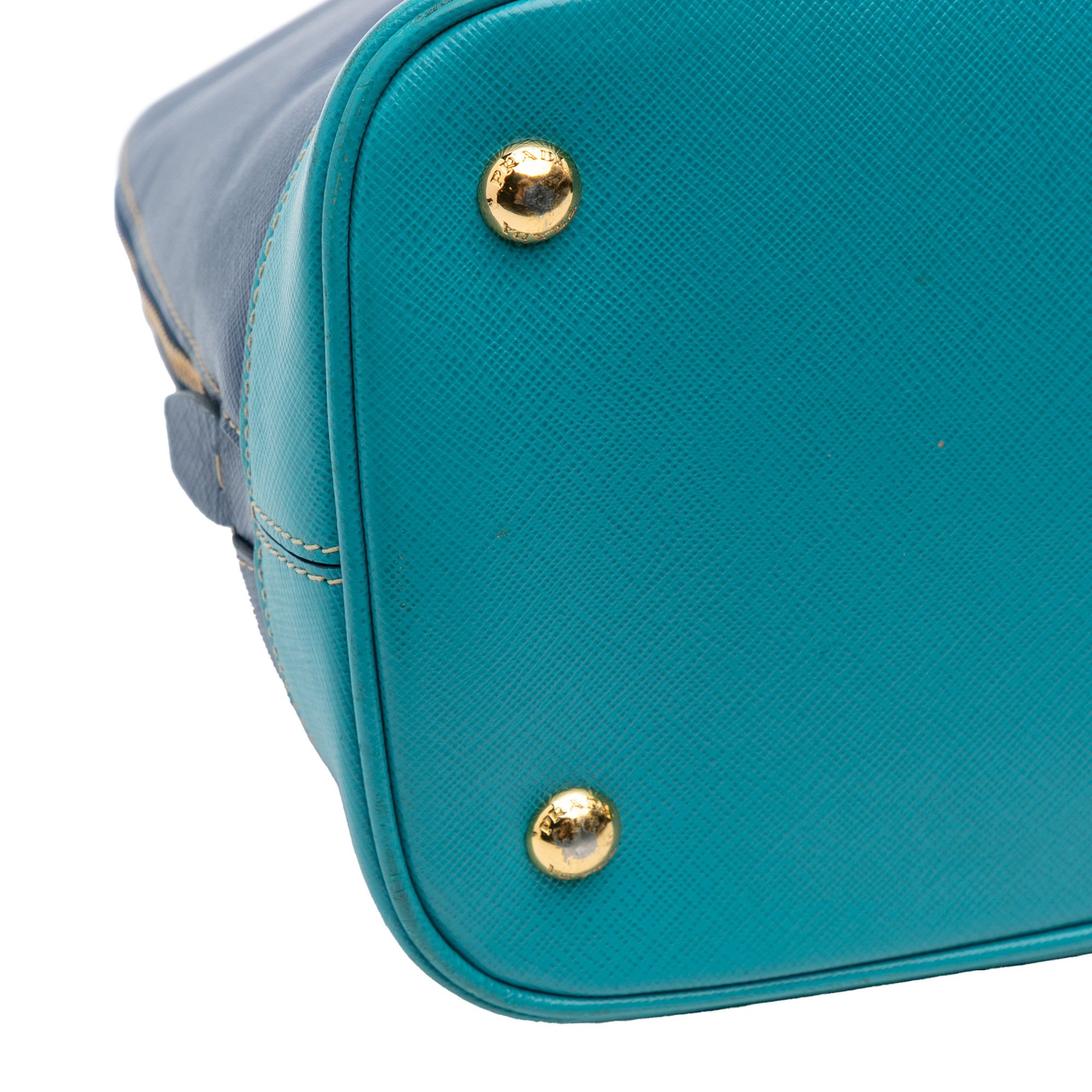 Prada Prada Bicolor Saffiano Lux Promenade Dome Handbag Size ONE SIZE - 8 Thumbnail