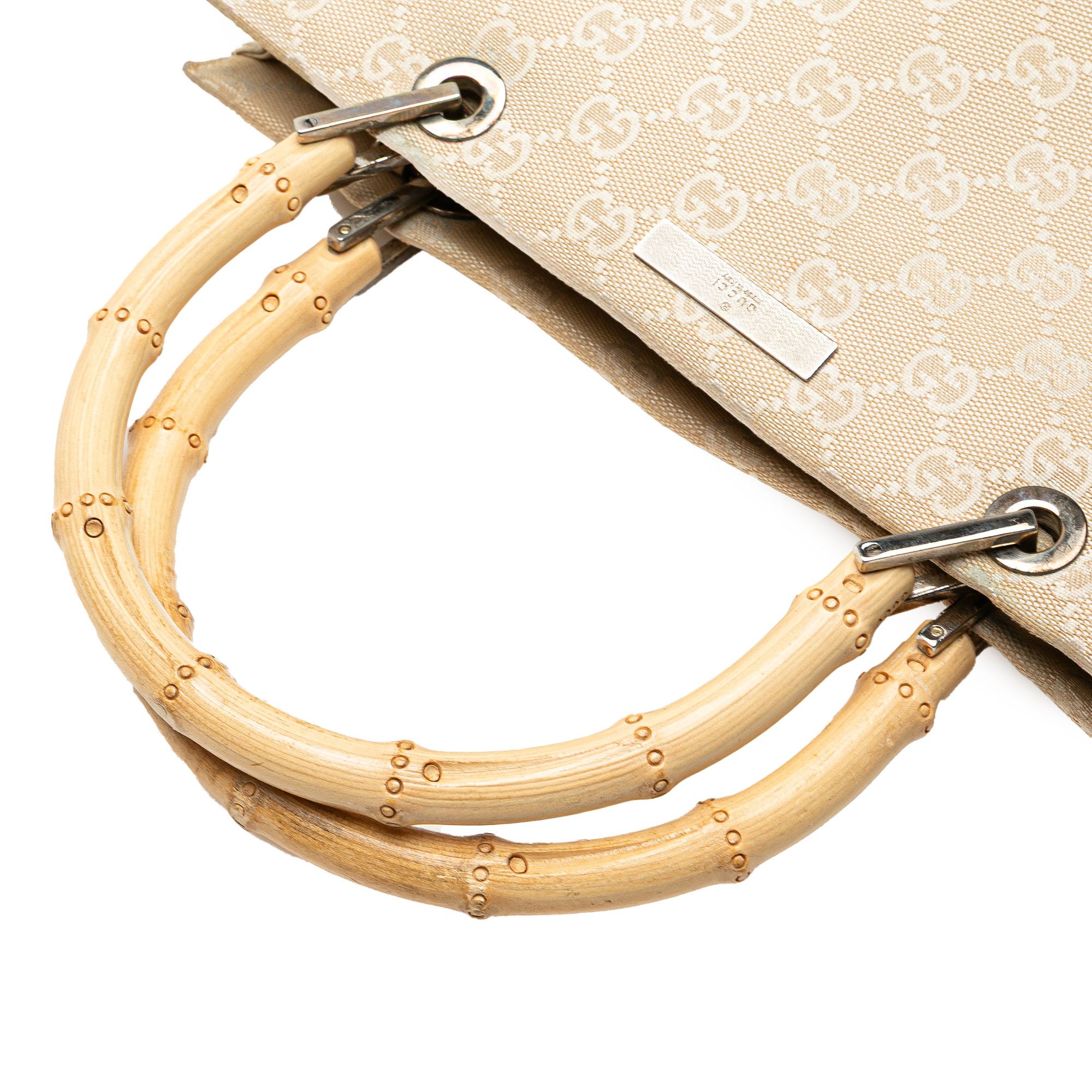 Gucci Gucci GG Canvas Bamboo Satchel Size ONE SIZE - 10 Thumbnail