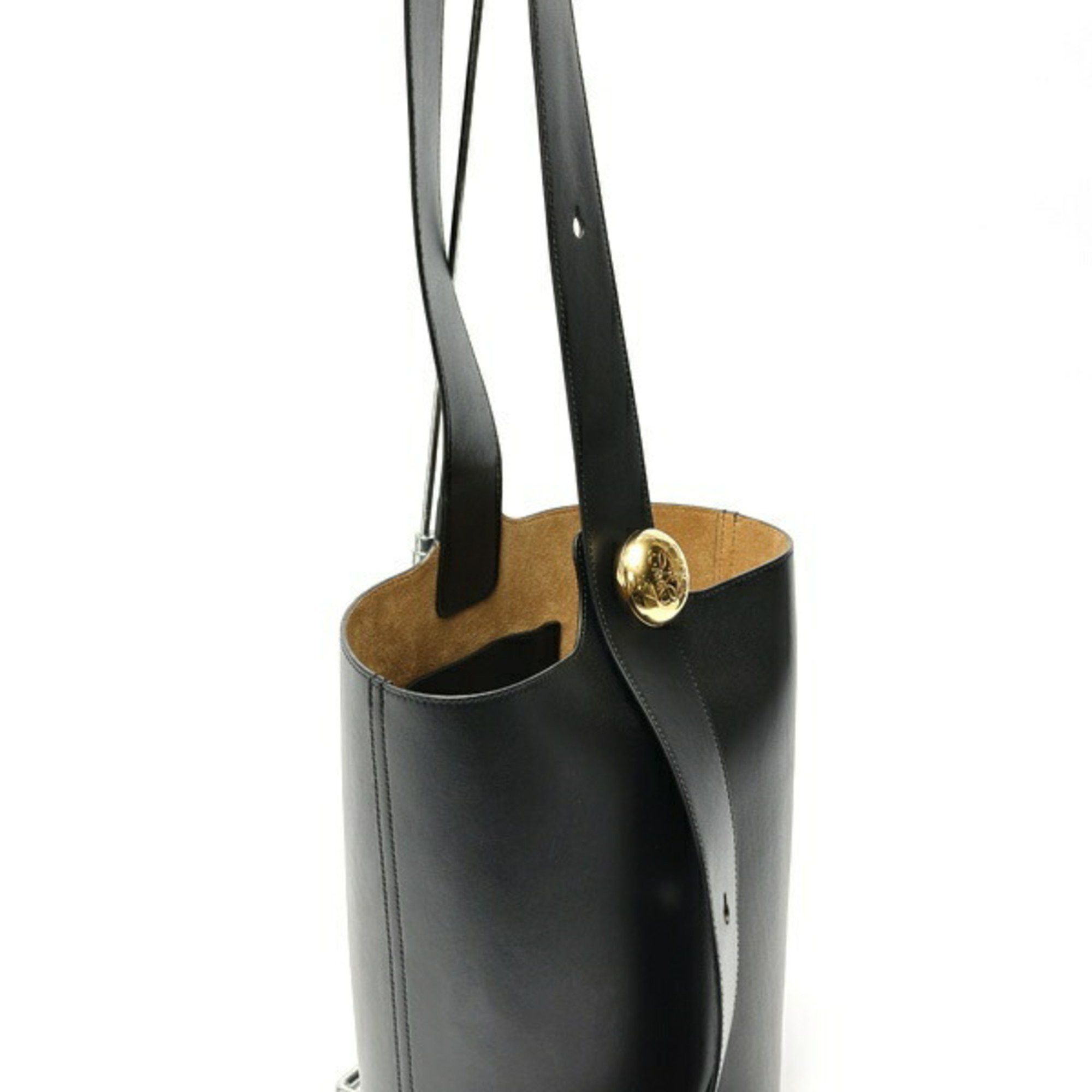 Loewe LOEWE Pebble Bucket Bag Medium Shoulder AANBBBWX01 Smooth Calf Leather Black S-158685 Size ONE SIZE - 2 Thumbnail