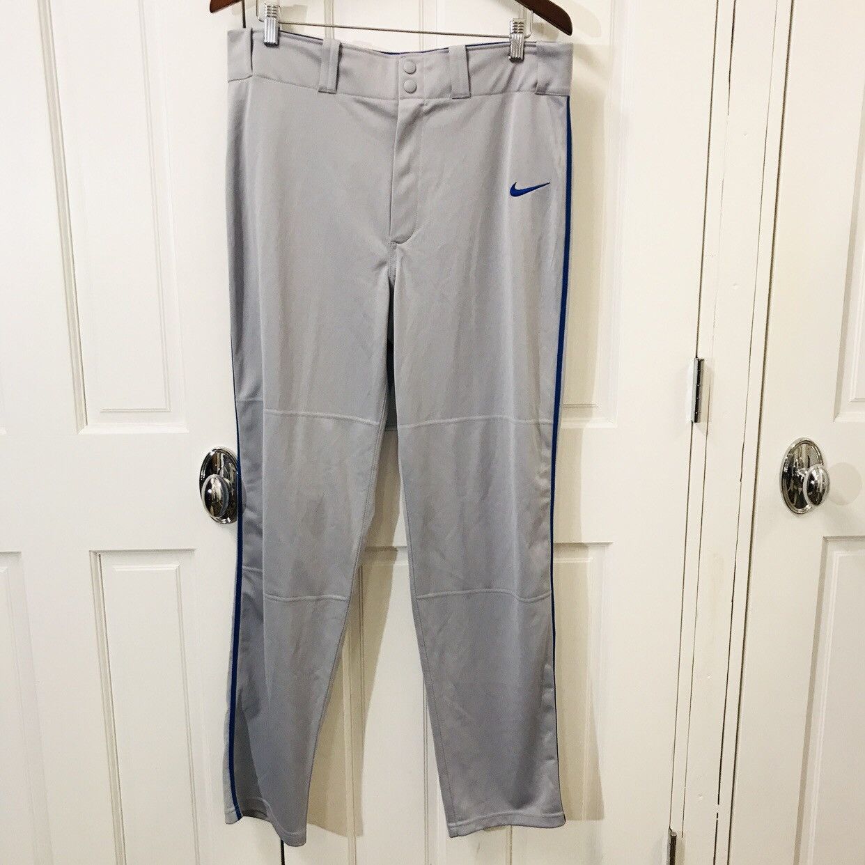 Nike Nike swingman baseball pants gray royal blue Grailed