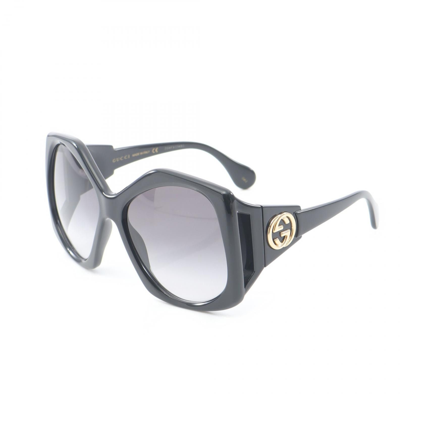 Gucci Gucci Gucci GG0875S-001 Sunglasses Plastic Sunglasses GG0875S-001 Size ONE SIZE - 2 Thumbnail