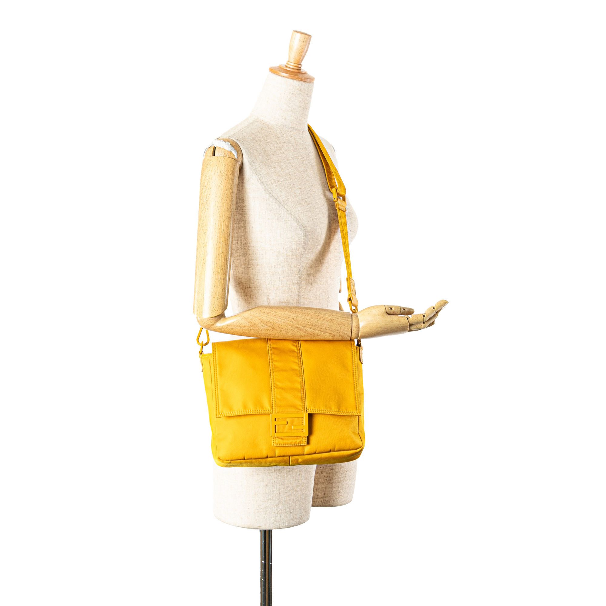 Fendi Fendi Medium Econyl Nylon Baguette Crossbody Size ONE SIZE - 12 Thumbnail