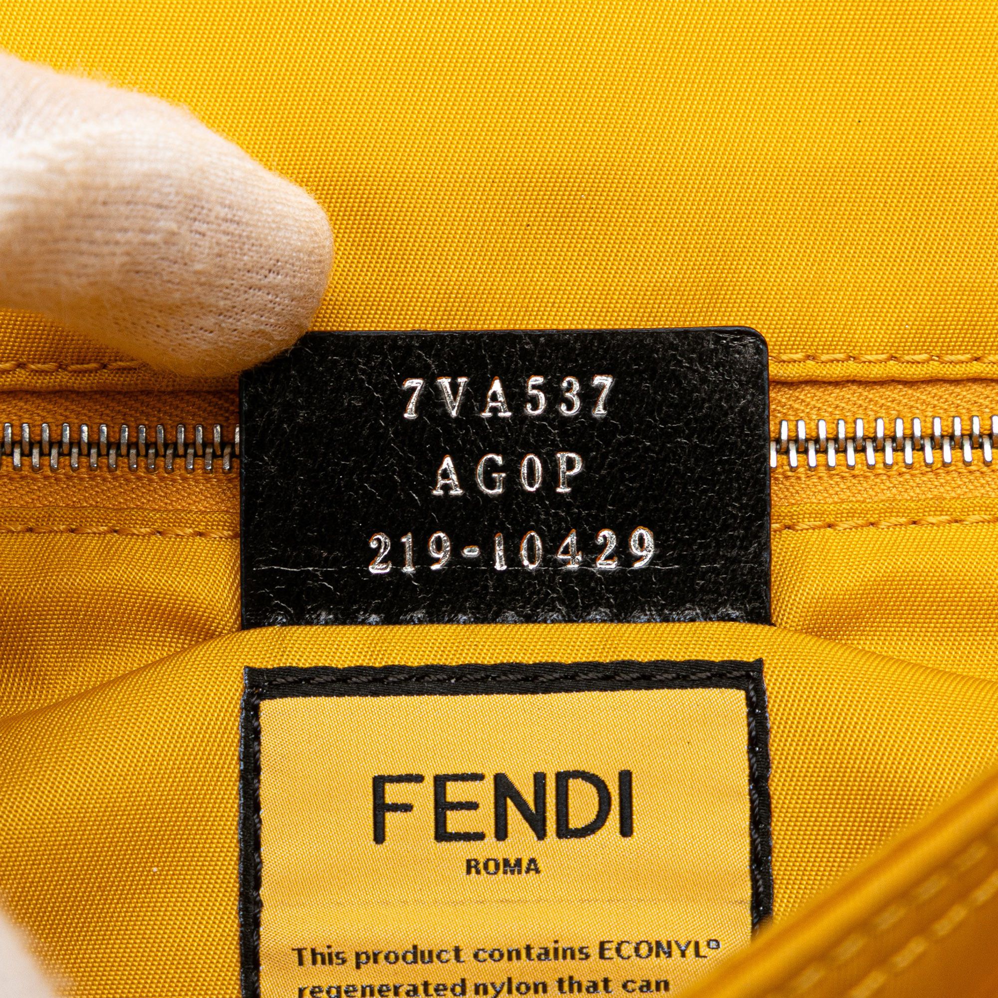 Fendi Fendi Medium Econyl Nylon Baguette Crossbody Size ONE SIZE - 6 Thumbnail