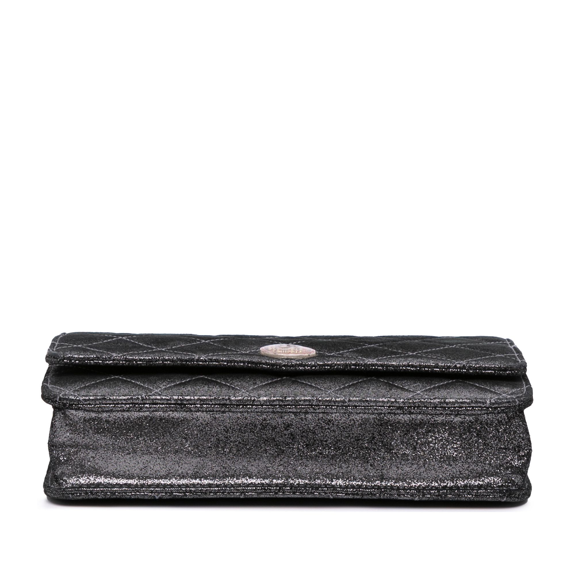 Chanel Chanel Quilted Iridescent Lambskin Tartan Button Wallet On Chain Size ONE SIZE - 3 Thumbnail