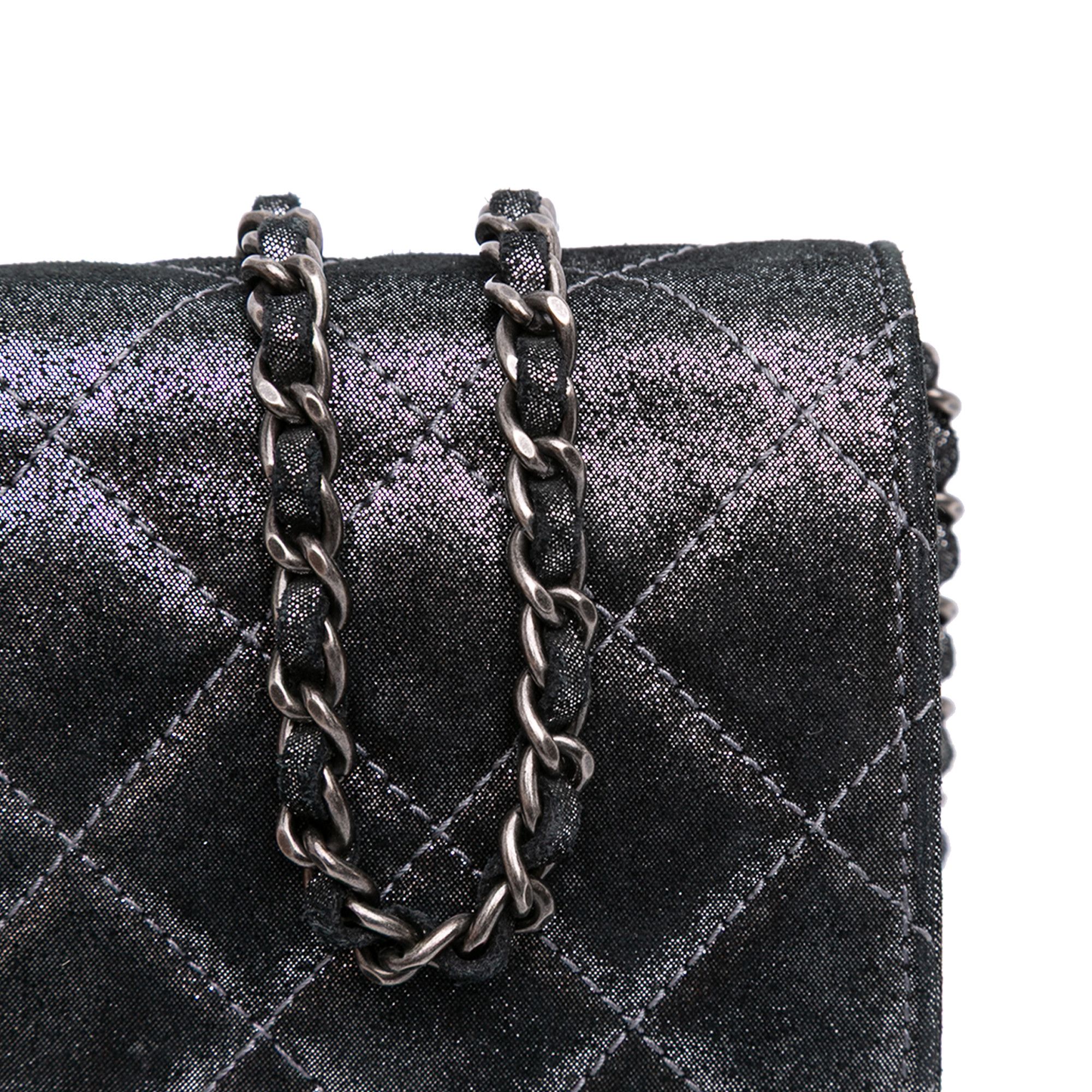 Chanel Chanel Quilted Iridescent Lambskin Tartan Button Wallet On Chain Size ONE SIZE - 10 Thumbnail
