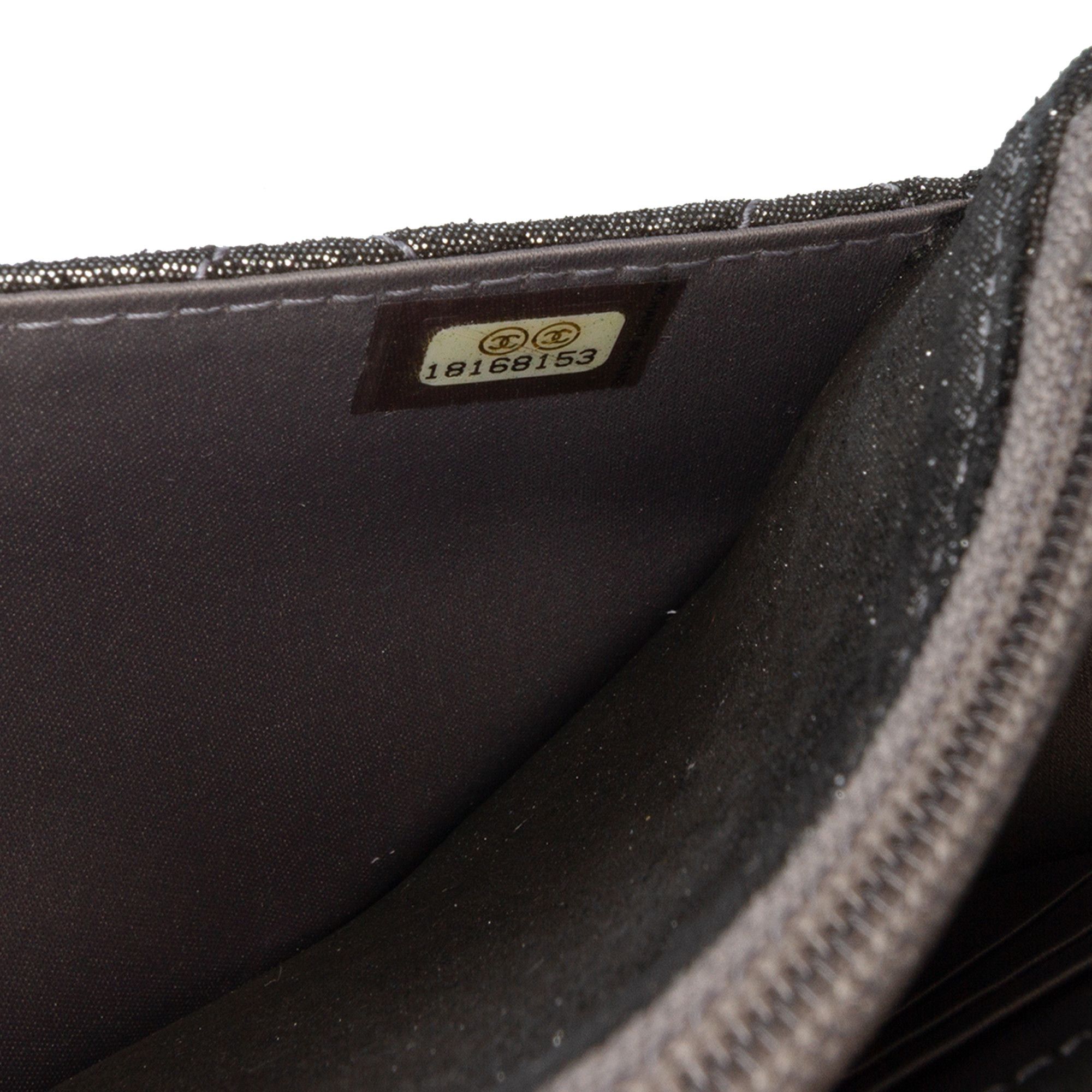 Chanel Chanel Quilted Iridescent Lambskin Tartan Button Wallet On Chain Size ONE SIZE - 6 Thumbnail