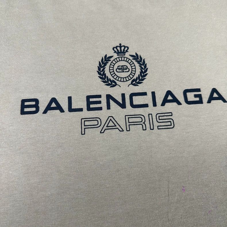 Balenciaga Balenciaga Wheat Logo Short Sleeve T-Shirt Size US M / EU 48-50 / 2 - 3 Thumbnail