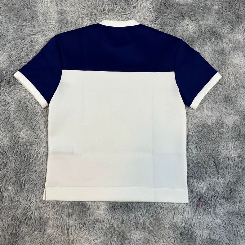 Prada Prada Blue White Panel Short Sleeve T-Shirt Size US L / EU 52-54 / 3 - 6 Thumbnail