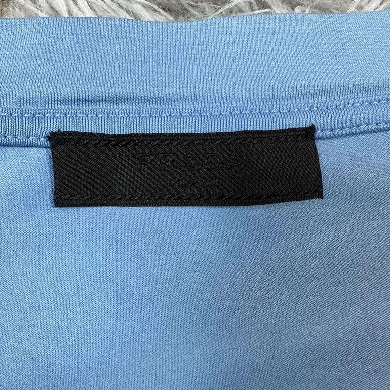 Prada Prada Black Blue Short Sleeve T-Shirt Size US L / EU 52-54 / 3 - 2 Thumbnail