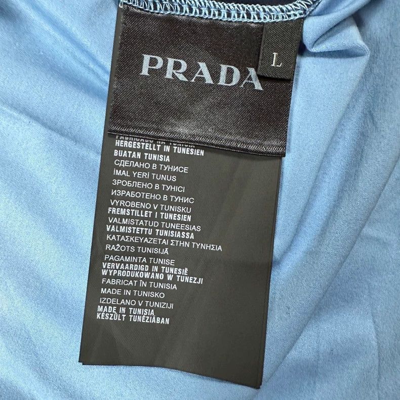 Prada Prada Black Blue Short Sleeve T-Shirt Size US L / EU 52-54 / 3 - 4 Thumbnail