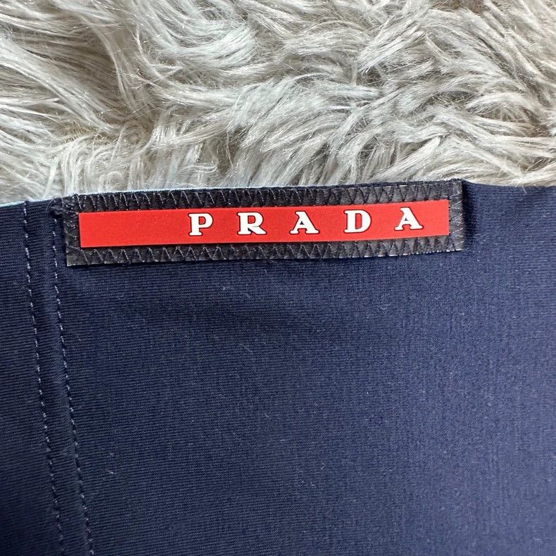 Prada Prada Black Blue Short Sleeve T-Shirt Size US L / EU 52-54 / 3 - 3 Thumbnail